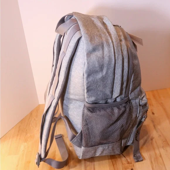 Victorias Secret PINK Classic Backpack Bookbag Tote In Grey - Picture 7 of 13